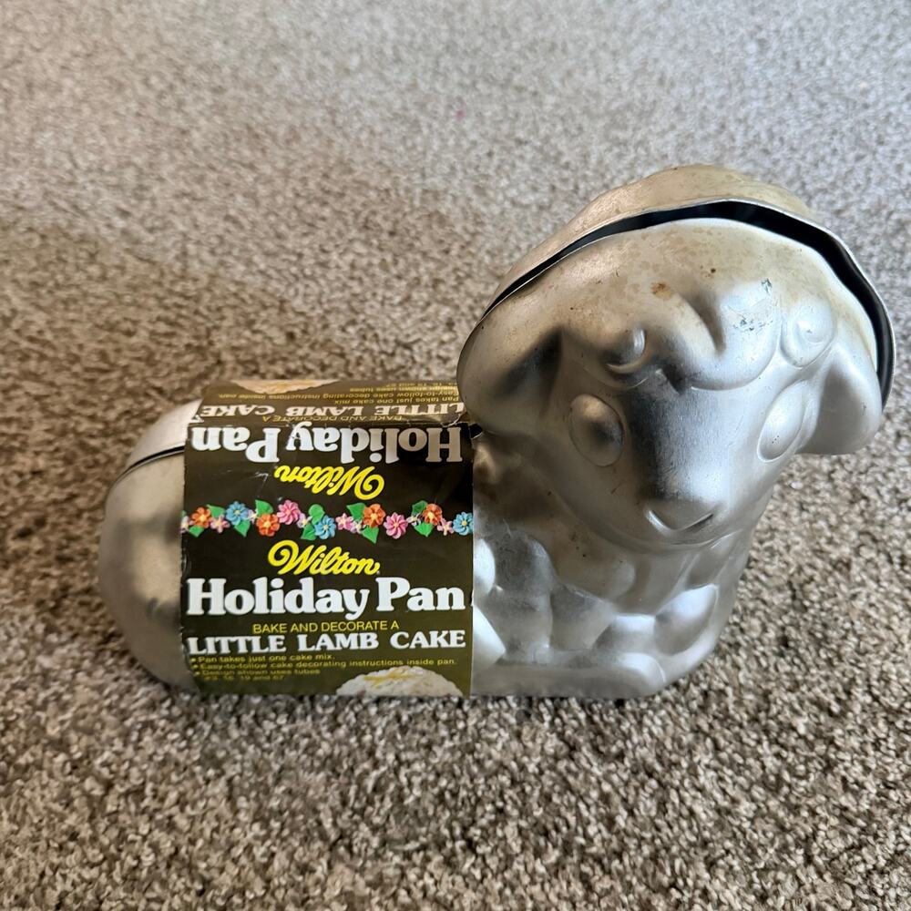 Vintage 1976 Little Lamb Cake Pan Wilton Holiday Pan Easter